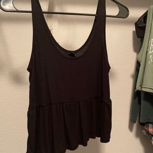 Flowy black tank
